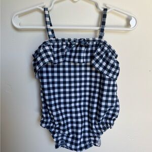 GAP Blue and White Gingham swim